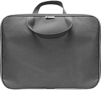 Папка-портфель LAMARK а4 1 отделение, 34x26x7 см, на молнии, с ручками, внутренний карман, текстиль, серая DC0018-GR