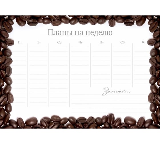 Магнитный планер LAMARK floral с сеткой на месяц, а3, маркер для доски с губкой и магнитным держателем в комплекте MP0011-01 1
