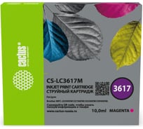 Струйный картридж Cactus CS-LC3617M пурпурный, 10 мл, для Brother MFC-J2330DW/J2730DW/J3530DW/J3930DW 1901471