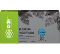 Струйный картридж Cactus CS-C1Q12A N727 черный, 300 мл, для HP Designjet T920/T930/T1500/T1530 1773315