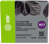Струйный картридж Cactus CS-LC3617BK черный, 16 мл, для Brother MFC-J2330DW/J2730DW/J3530DW/J3930DW 1901463