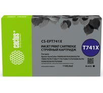 Струйный картридж Cactus CS-EPT741X T741X черный, 1000 мл, для Epson SureColor SC-F6200/7200/9200 1914853
