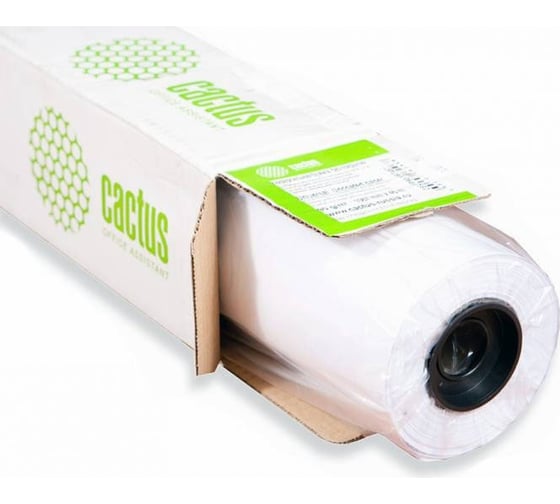Бумага для струйной печати CACTUS Eco CS-LFP80-914457E 36", A0, 914 мм, 45.7 м, 80г/м2, белый, CIE155%, втулка 50.8 мм 336873