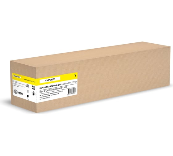 Лазерный картридж Cactus CS-SPC360EY 408187 желтый, 6000 страниц, для Ricoh SP C360DNw/SP C360SNw/SP C36 1898125 1