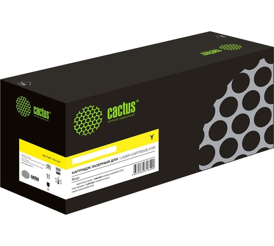 Лазерный картридж Cactus CS-MPC407CY 842214 желтый, 8000 страниц, для Ricoh MPC407 1899993