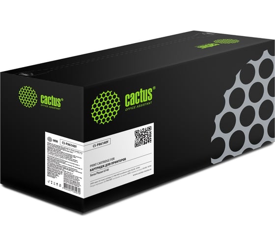 Лазерный картридж Cactus CS-PH6140Y 106R01483 желтый, 2000 страниц, для Xerox Phaser 6140 807452