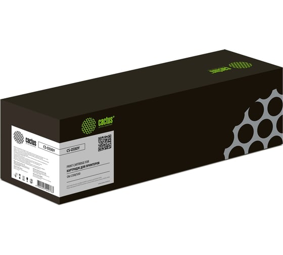Лазерный картридж Cactus 44469714 CS-O330Y 44469714 желтый, 3000 страниц, для Oki C330/C530 807398 1