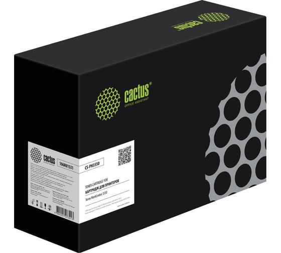 Лазерный картридж Cactus CS-PH3550 106R01531 черный, 11000 страниц, для Xerox Phaser 3550 358188 1
