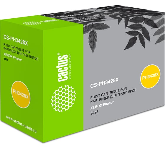 Лазерный картридж Cactus CS-PH3428x106R01246 черный, 8000 страниц, для Xerox Phaser 3428 807431 1