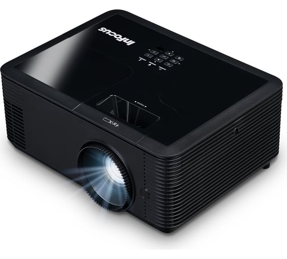 Проектор INFOCUS in2134 dlp, 4500 ansi lm, xga 1024x768, 28500:1, (1.48-1.93:1) 3.5 mm in, composite video, vgain, hdmi 1.4aх3 \6\ 115186