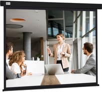 Экран 168x299см Wallscreen CS-PSW-168x299-BK 16:9 настенно-потолочный рулонный черный Cactus 1678319