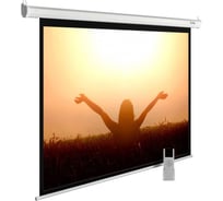 Настенно-потолочный рулонный экран CACTUS 165x220 см MotoExpert CS-PSME-220x165-WT 4:3 белый (моторизованный) 407871