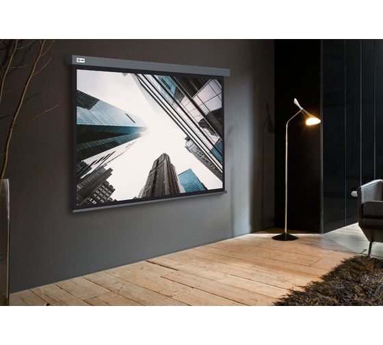 Настенно-потолочный рулонный экран CACTUS 183x244 см Wallscreen CS-PSW-183x244-SG 4:3 серый 1678327