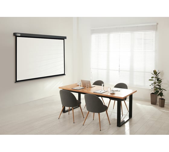 Настенно-потолочный рулонный экран CACTUS 183x244 см Wallscreen CS-PSW-183x244-SG 4:3 серый 1678327