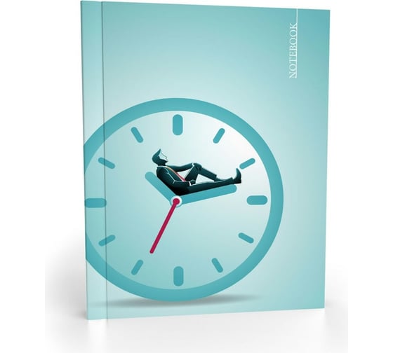Записная книжка Academy Style А5 128л интегр -EAC мат лам выб УФ Делу время 13472