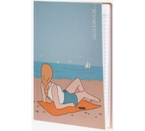 Записная книжка Academy Style А6+ 64л интегр -EAC мат лам На пляже 11143