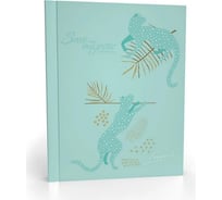 Записная книжка Academy Style А6 80л 7БЦ -EAC софт-тач лам тисн фольг Пантеры 11203