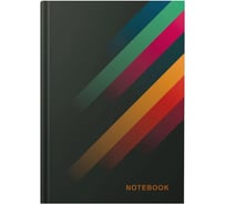 Записная книжка Academy Style А5 96 листов 7БЦ -EAC мат лам Полосы 13459