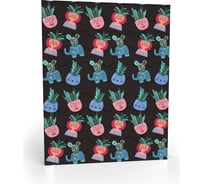 Записная книжка Academy Style А6 96 листов 7БЦ -EAC мат лам с резинкой Кашпо 11351