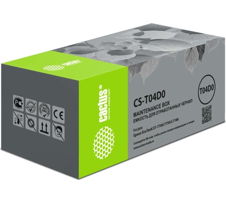 Бункер, емкость для отработанных чернил Cactus CS-T04D0 для Epson L7160/7180 1774606