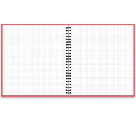 Бизнес-блокнот Феникс + Анаконда красный 21.5x21.5, 160 листов, интегральный переплет, белый офсет, 70 г/кв.м., евроспираль 48115