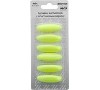 Английские булавки BLITZ BUD-006 с пластиковым верхом, 6 шт, 36 мм, №04, ярко лимонный 161799