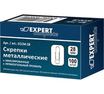 Металлические скрепки Expert Complete ECCM-28 28 мм, 10 упаковок x 100 шт, никелированные 585704