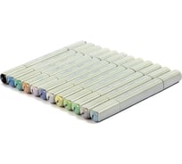 Набор маркеров VISTA-ARTISTA на спиртовой основе SMA-12 Style 0.7 мм - 7 мм 12 цветов перо круглое/скошенное 01 - Пастельные тона 558867