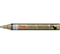 Перманентный маркер Pentel Paint 4.5 мм пулевидный 12 шт MMP10-X золото лаковый 610030