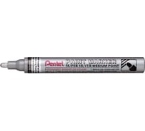 Перманентный маркер Pentel Paint 4.5 мм пулевидный 12 шт MMP10-Z серебро лаковый 610033