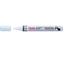 Перманентный маркер Pentel Paint 4.5 мм пулевидный 12 шт MMP10-W белый лаковый 610035