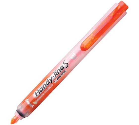 Маркер-выделитель текста Pentel автоматический Handy-Lines, 1.0/4.5 мм 1 - 4.5 мм пулевидный 12 шт SXS15-FO оранжевый 610066