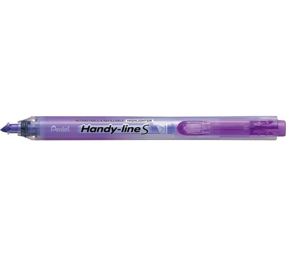 Маркер-выделитель текста Pentel автоматический Handy-Lines, 1.0/4.5 мм 1 - 4.5 мм пулевидный 12 шт SXS15-VO фиолетовый 610070 1