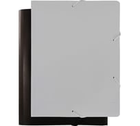 Папка БЮРОКРАТ на резинке Black&White BWPR05BLCK A4 пластик 0.5 мм корешок 30 мм черный/белый 1077698