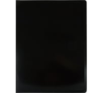 Папка БЮРОКРАТ с 20 прозрачными вкладышами Black&White BWBPV20BLCK A4 пластик 0.8 мм черный/белый 1077669