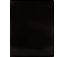 Папка БЮРОКРАТ с металлическим зажимом Black&White BWPZ08CBLCK A4 пластик 0.8 мм черный/белый 1077688