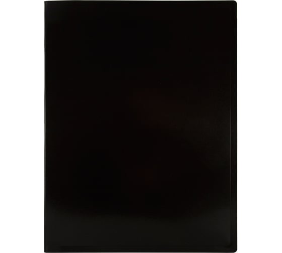 Папка БЮРОКРАТ с металлическим зажимом Black&White BWPZ08CBLCK A4 пластик 0.8 мм черный/белый 1077688