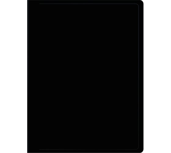 Папка БЮРОКРАТ с металлическим пружинным скоросшивателем Black&White BWPZ08PBLCK A4 пластик 0.8 мм черный/белый 1077693 1
