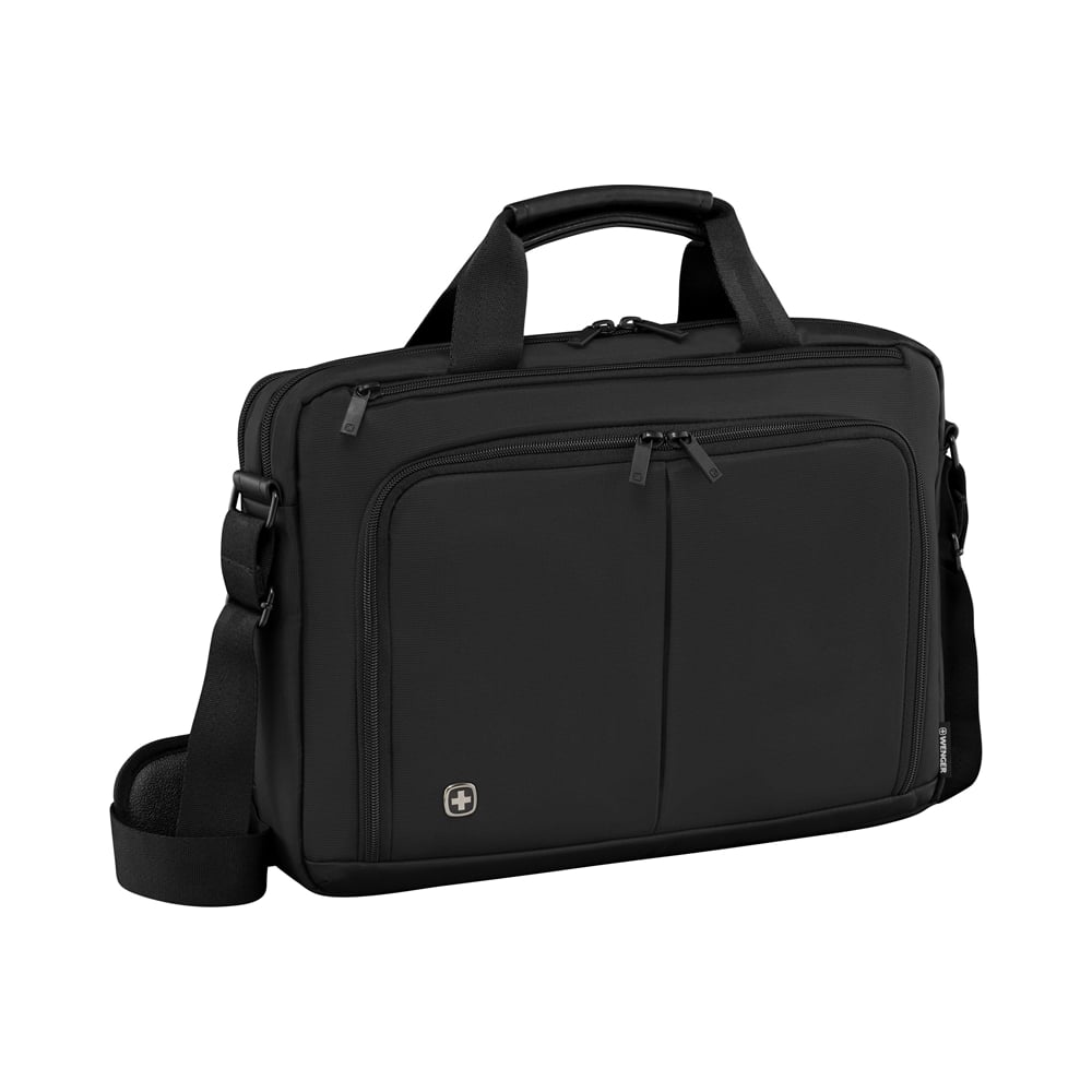 Портфель для ноутбука 14 дюймов Wenger, черный, 39x8x25 см, 5 л 601064 ...