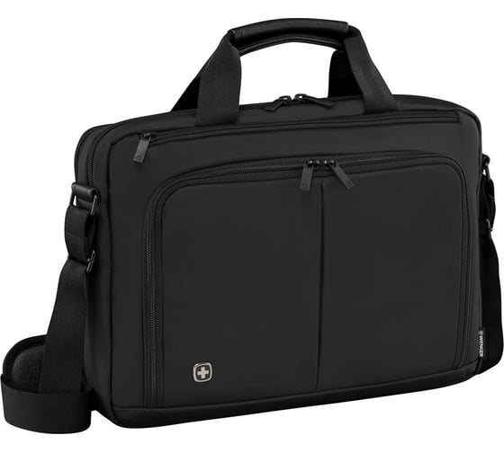 Портфель для ноутбука 14 дюймов Wenger, черный, 39x8x25 см, 5 л 601064