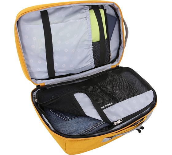 Рюкзак 18,5 дюймов, желтый, ткань Grey Heather, 31x20x47 см, 29 л Wenger 3555247416