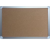 Пробковая доска SILWERHOF 90x120 см алюминиевая рама 1657993