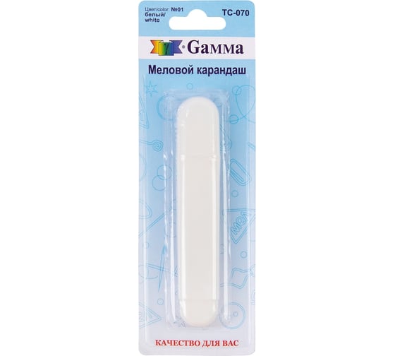 Меловой карандаш Gamma ТС-070 белый 12822 642307