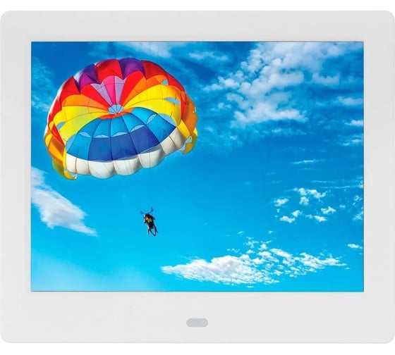 Фоторамка DIGMA PF-843 8 IPS, 1024x768, белый, пластик, ПДУ, видео 1169212