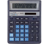 Настольный полноразмерный калькулятор Attache af-888, 12-разрядный, двойное питание, 204x158 мм, темно-синий 1572673