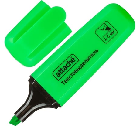 Маркер текстовыделитель Attache palette, 1-5 мм, зеленый 1591146