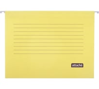Подвесная папка Attache, А4, картон, желтый, до 200 листов, 5 шт. 1554455