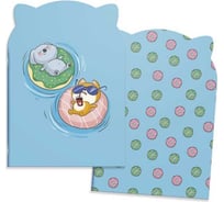 Блокнот Феникс + Отдых 120х170 мм, 32 л, фигурный, мягкий переплет 2 скобы, белый офсет, линия, матовая ламинация 64460