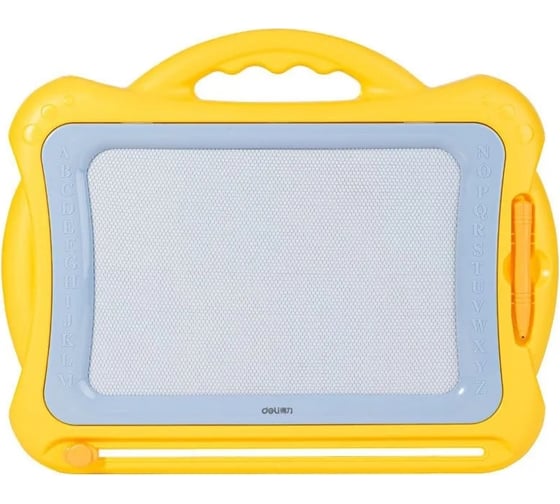 Доска для рисования DELI 50303YELLOW маркер, прямоугольная, 41.6x33.5 мм, пластик, желтый 13623 1804675