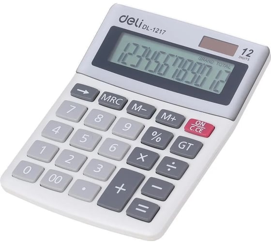 Настольный калькулятор DELI  E1217 в ассортименте, 12-разрядов 13623 1003503 1